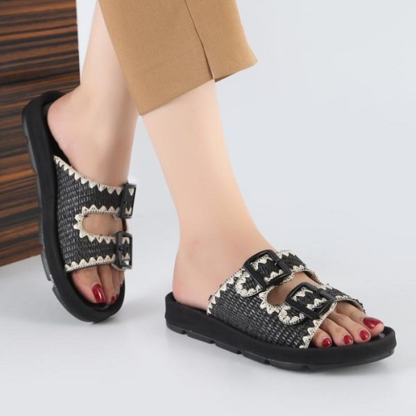 صندل طبی حصیری مشکی